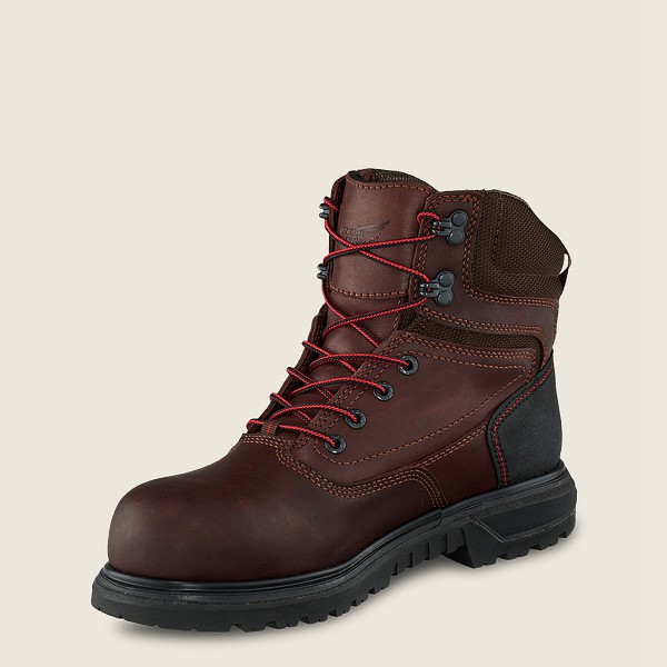 Red Wing Work Boots Brown/Black - Womens Brnr Xp - 6-inch Waterproof Safety Toe - 3690-MQRSH